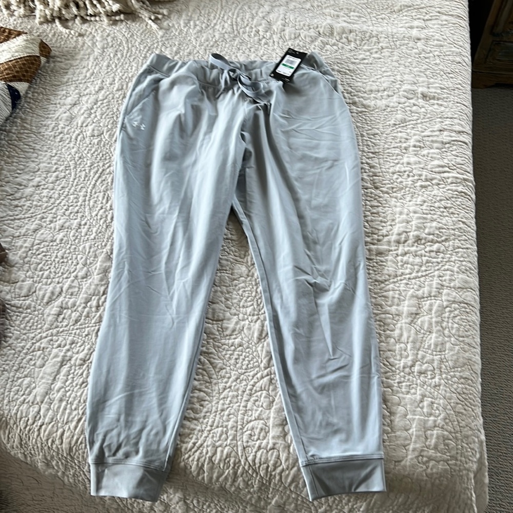 Brand New with Tags Under Armour joggers. Slate grey and size Large